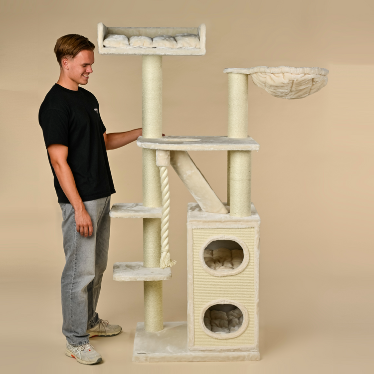 Krabpaal Cat Penthouse (Crème)