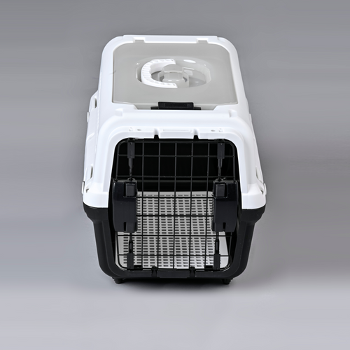 Reismand met stalen deur voor Kat & Hond (Zwart) 50 x 30 x 30 cm