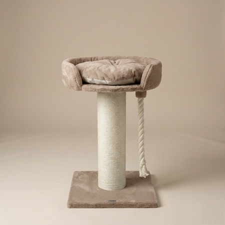 Cappuccino Teddy kleurige, 60 cm Diameter Ronde Zetel (Incl. Kussen)